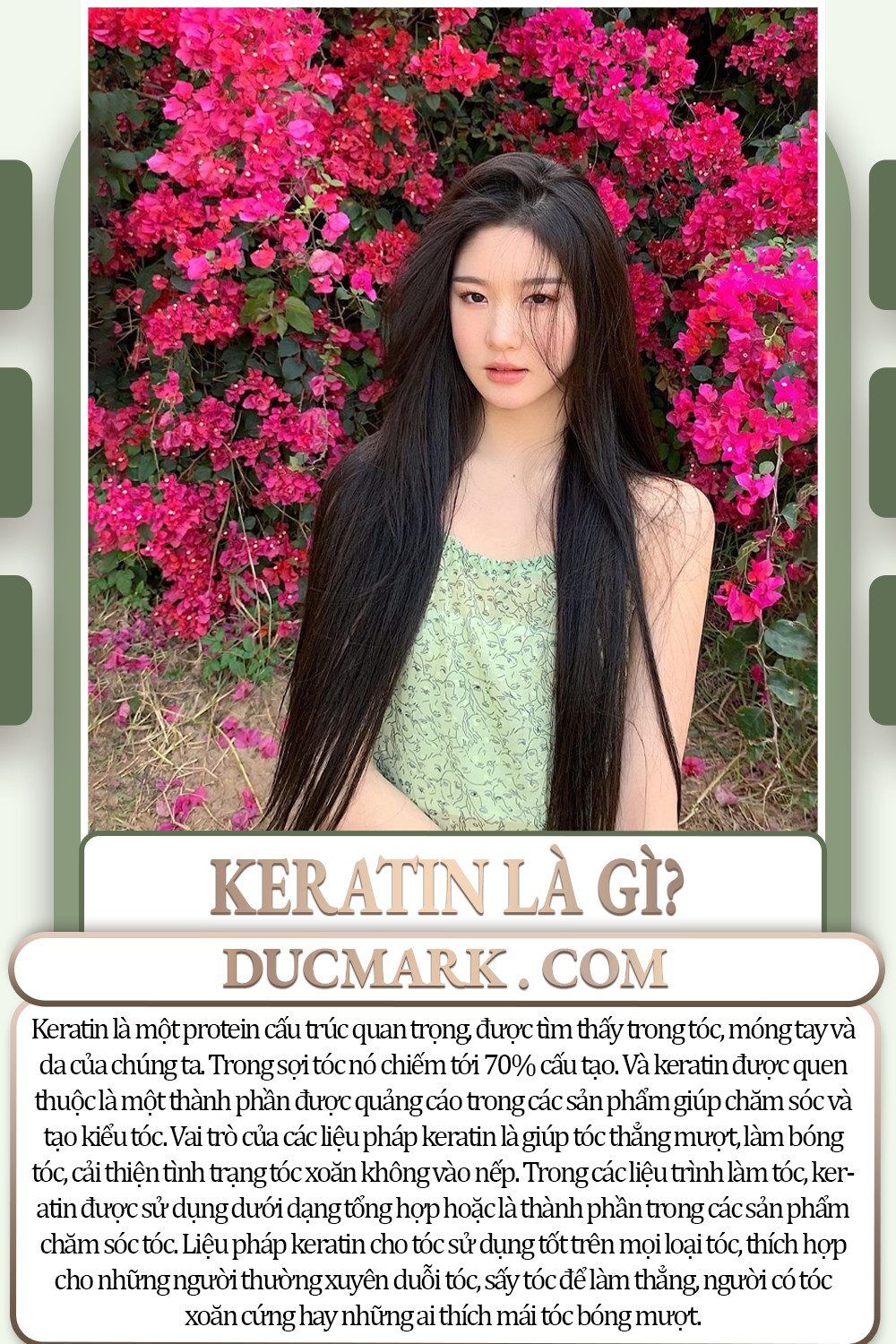 Bọc Keratin là liệu pháp chăm sóc đặc biệt nhằm cung cấp Keratin phục hồi mái tóc hư tổn
